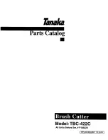 Tanaka TBC-422C Parts Catalog preview