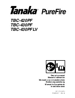 Tanaka TBC-430PF, TBC-420PF Owner'S Manual preview