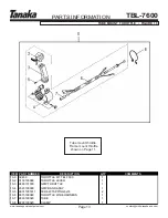 Предварительный просмотр 14 страницы Tanaka TBL-7600 Illustrated Parts Manual