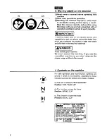 Preview for 6 page of Tanaka TBL7800/7800R Owner'S Manual