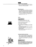 Preview for 12 page of Tanaka TBL7800/7800R Owner'S Manual