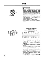 Preview for 22 page of Tanaka TBL7800/7800R Owner'S Manual