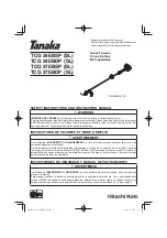 Tanaka TCG 24EBSP (SL) Safety Instructions And Instruction Manual preview