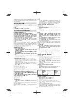 Preview for 10 page of Tanaka TCG 24EC Handling Instructions Manual