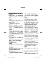 Предварительный просмотр 8 страницы Tanaka TCG 31 EBS Handling Instructions Manual