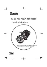 Preview for 1 page of Tanaka TCM 75EBP Handling Instructions Manual