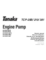 Tanaka TCP-25B Owner'S Manual preview