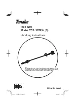Предварительный просмотр 1 страницы Tanaka TCS 27EPA (S) Handling Instructions Manual
