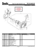 Предварительный просмотр 8 страницы Tanaka TCS-3401/S Illustrated Parts Manual