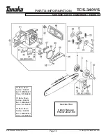 Предварительный просмотр 11 страницы Tanaka TCS-3401/S Illustrated Parts Manual