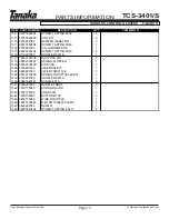 Предварительный просмотр 14 страницы Tanaka TCS-3401/S Illustrated Parts Manual