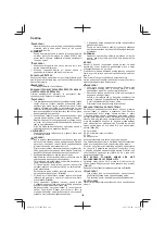 Preview for 108 page of Tanaka TCS 51EAP Handling Instructions Manual