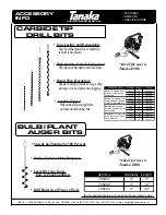 Preview for 2 page of Tanaka TED-260 Parts Catalog