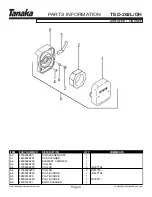 Preview for 10 page of Tanaka TED-262DH Illustrated Parts Manual