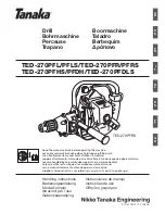 Предварительный просмотр 1 страницы Tanaka TED-270PFDH Handling Instructions Manual