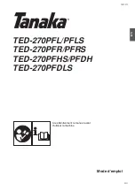 Preview for 16 page of Tanaka TED-270PFL, TED-270PFLS, TED-270PFR, TED-270PFRS, TED-270PFHS, TED-270PFDH,... Owner'S Manual