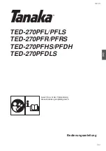 Preview for 44 page of Tanaka TED-270PFL, TED-270PFLS, TED-270PFR, TED-270PFRS, TED-270PFHS, TED-270PFDH,... Owner'S Manual