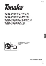 Preview for 72 page of Tanaka TED-270PFL, TED-270PFLS, TED-270PFR, TED-270PFRS, TED-270PFHS, TED-270PFDH,... Owner'S Manual