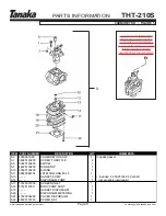 Preview for 7 page of Tanaka THT-210S Illustrated Parts Manual