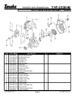 Предварительный просмотр 7 страницы Tanaka THT-2530 Illustrated Parts Manual