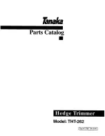 Tanaka THT-262 Parts Catalog preview