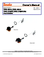 Preview for 1 page of Tanaka TPE-2501 Owner'S Manual