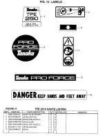 Preview for 17 page of Tanaka TPE-2510 Illustrated Parts Manual