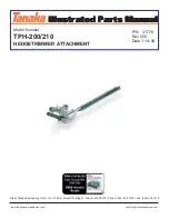 Tanaka TPH-210/200 Illustrated Parts Manual preview