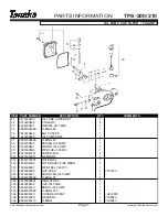 Preview for 2 page of Tanaka TPS-200/210 Illustrated Parts Manual