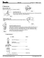 Preview for 5 page of Tanaka TPS-200 Owner'S Manual