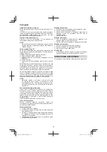 Preview for 62 page of Tanaka TRB 27EAP Handling Instructions Manual