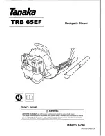 Tanaka TRB 65EF Owner'S Manual preview