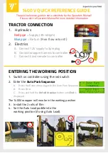 Preview for 1 page of Tanco 1400 V Quick Reference Manual