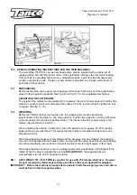 Preview for 31 page of Tanco 1510 Operator'S Handbook Manual