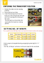 Preview for 3 page of Tanco A100 EH Quick Reference Manual