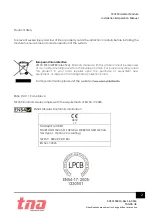 Preview for 2 page of Tanda TX7230 Installation And Operation Manual