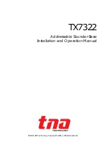 Preview for 1 page of Tanda TX7322 Installation And Operation Manual