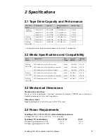 Предварительный просмотр 7 страницы Tandberg Data LTO-1 HH Installation And User Manual