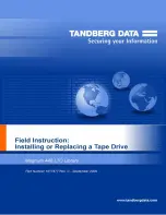 Предварительный просмотр 1 страницы Tandberg Data Magnum 448 Manual