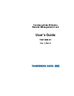 Tandberg Data MSERIES RMC USER User Manual preview