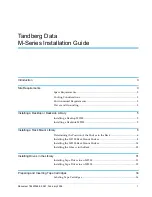 Preview for 1 page of Tandberg Data MSERIES Installation Manual