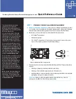 Preview for 1 page of Tandberg Data MSERIES Quick Reference Manual