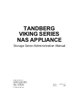 Tandberg Data NAS Hardware Viking FS-1500 Administration Manual preview