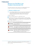 Preview for 1 page of Tandberg Data REPLACE TAPE DRIVE IN STORAGELOADER VXA 433693-01 Manual