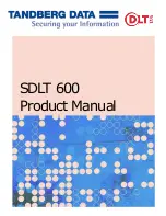 Tandberg Data SDLT 600 Product Manual preview