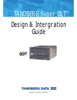 Tandberg Data SDLT220-320 INTEGRATION Manual предпросмотр