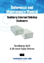 Предварительный просмотр 1 страницы Tandberg Data SLR100 Reference Manual