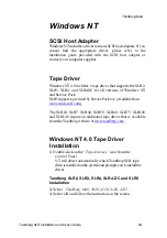 Предварительный просмотр 33 страницы Tandberg Data SLRTAPEDRIVE - Installation And User Manual