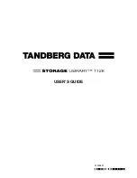 Tandberg Data Storage Library T128 User Manual предпросмотр