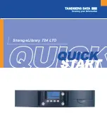 Tandberg Data StorageLibrary T24 LTO Quick Start Manual preview